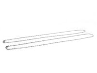 fertige Gliederketten in platinfarben 62cm 2er Set