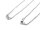 fertige Gliederketten in platinfarben 62cm 2er Set