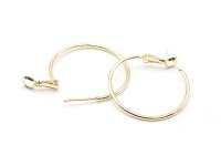 Creolen mit 18 k Gold beschichtet 30mm 2 Stück