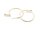 Creolen mit 18 k Gold beschichtet 30mm 2 Stück