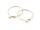 Creolen mit 18 k Gold beschichtet 30mm 2 Stück