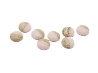 Resincabochons in rosa und Holzoptik 12mm 8 Stück