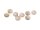 Resincabochons in rosa und Holzoptik 12mm 8 Stück
