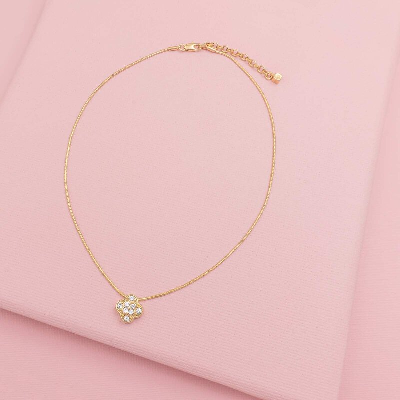 Dyrberg/Kern Rose Halskette mit Zirkonia in goldfarben