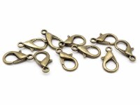 große Schnappkarabiner in antik bronze 21mm 10...