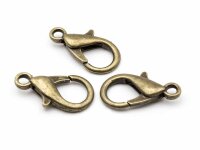 große Schnappkarabiner in antik bronze 21mm 10...