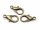große Schnappkarabiner in antik bronze 21mm 10 Stück