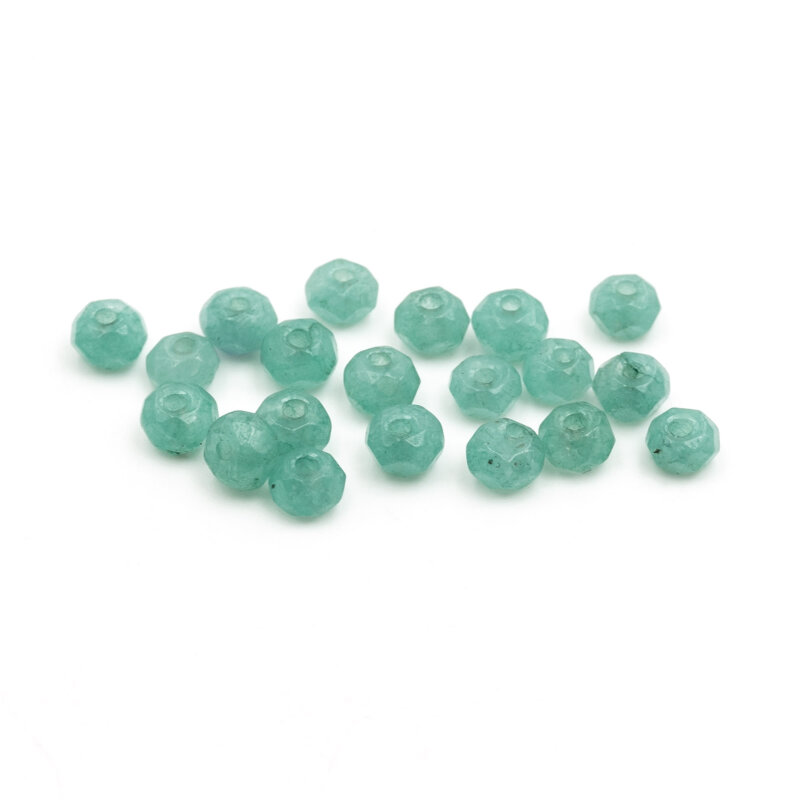Perlen aus natürlicher Jade in seegrün 4mm 20 Stück