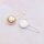 Silberfarbene Kiltnadeln mit 20 mm Cabochon-Fassung - 2 Stück