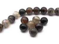 Achatperlen in Brauntönen 10 mm 6 Stück