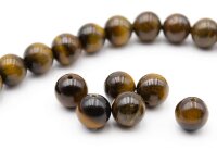 Perlen aus natürlichem Tigerauge 8 mm 6 Stück