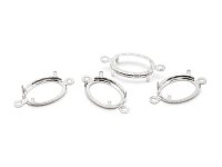Rahmen als Verbinder in silberfarben für 14x10mm...