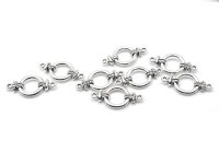 Verbinder Matrosenknoten antik silber 8 Stück