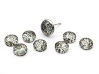 Motivcabochon Steinoptik 8 mm 8 Stück