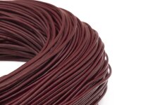 Band aus echtem Leder in dunkelrot 2mm 2m