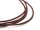 Band aus echtem Leder in dunkelrot 2mm 2m