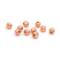 Lavasteinperlen in roségoldfarben beschichtet 4 mm...