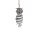 Collierschlaufen in platinfarben aus 304 Edelstahl 11mm 4 Stück
