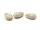 Acrylperlen als Tropfen in beige mit goldener Verzierung 18x13mm 10 Stück