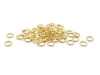 geschlossene Binderinge 8mm goldfarben 50 Stück