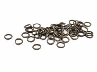 geschlossene Binderinge 8mm antik bronze 50 Stück
