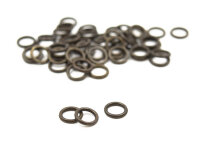 geschlossene Binderinge 8mm antik bronze 50 Stück