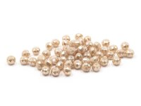 Glasschliffperlen in beige 4x3mm 50 Stück