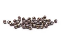 Glasschliffperlen in pflaume mit Perlenglanz 4mm 30...