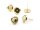 Ohrstecker aus 304 Edelstahl in goldfarben für 8mm Cabochons 4 Stück