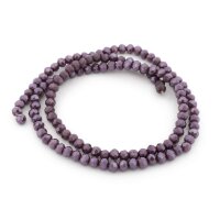 Facettierte Glasschliffperlen als Rondell –...