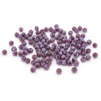 Facettierte Glasschliffperlen als Rondell –...