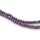 Facettierte Glasschliffperlen als Rondell – Pflaume, 4 x 3,5 mm, 1 Strang