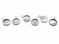 Fassungen aus 304 Edelstahl für 10mm Cabochons 6...