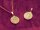 Anhänger als Münze aus 304 Edelstahl mit PVD-Goldbeschichtung 15 mm 1 Stück