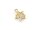 Anhänger Stern 18 k Gold beschichtet mit klarem Zirkonia 1 Stück