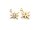 Anhänger Stern mit Zirkonia 18 k Gold beschichtet 2 Stück