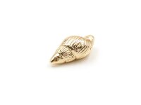 Anhänger als Muschel aus Messing 18k Gold...