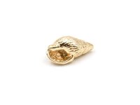 Anhänger als Muschel aus Messing 18k Gold...