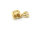 Collierschlaufe mit Schmuckstein 24k Gold beschichtet 1 Stück