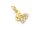 Schmetterlinge als Anhänger mit Zirkonia 18k Gold beschichtet 1 Stück