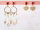 Ohrstecker mit Öse und magentafarbenen Zirkonia 18k Gold beschichtet 2 Stück