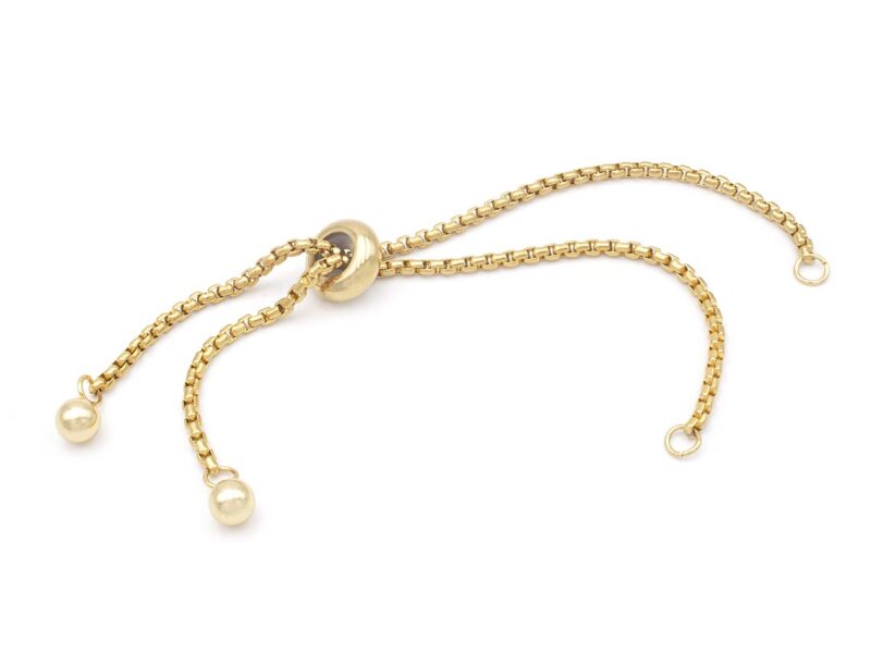 Armband Rohling aus 304 Edelstahl in goldfarben 1 Stück