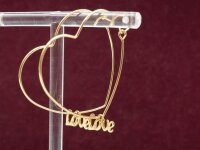 Love Anhänger 304 Edelstahl IP-Goldbeschichtung 4...