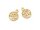 Baum als Anhänger mit Zirkonia 18k Gold beschichtet 2 Stück