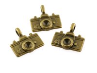 3 Kameras / Fotoapparat in vintage Bronze