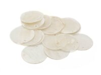 Capiz Muschelscheiben in cremefarben 20mm 20 Stück