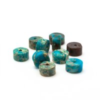 Perlen aus Jaspis gefärbt in seegrün 6mm 10...