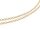 Gliederkette aus Messing mit 18k Gold beschichtet 2,5x2mm 1m