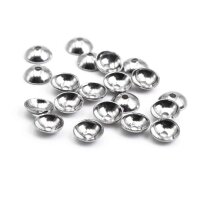 runde Perlkappen aus 304 Edelstahl für 6mm Perlen 20...