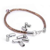 Endkappen aus 304 Edelstahl  für 3mm Bänder in...